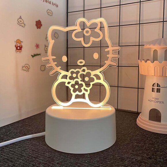 Other - New 3D Cartoon Night Light, LED Desk Lamp with 3 Change Colors for Girls & Gifts
